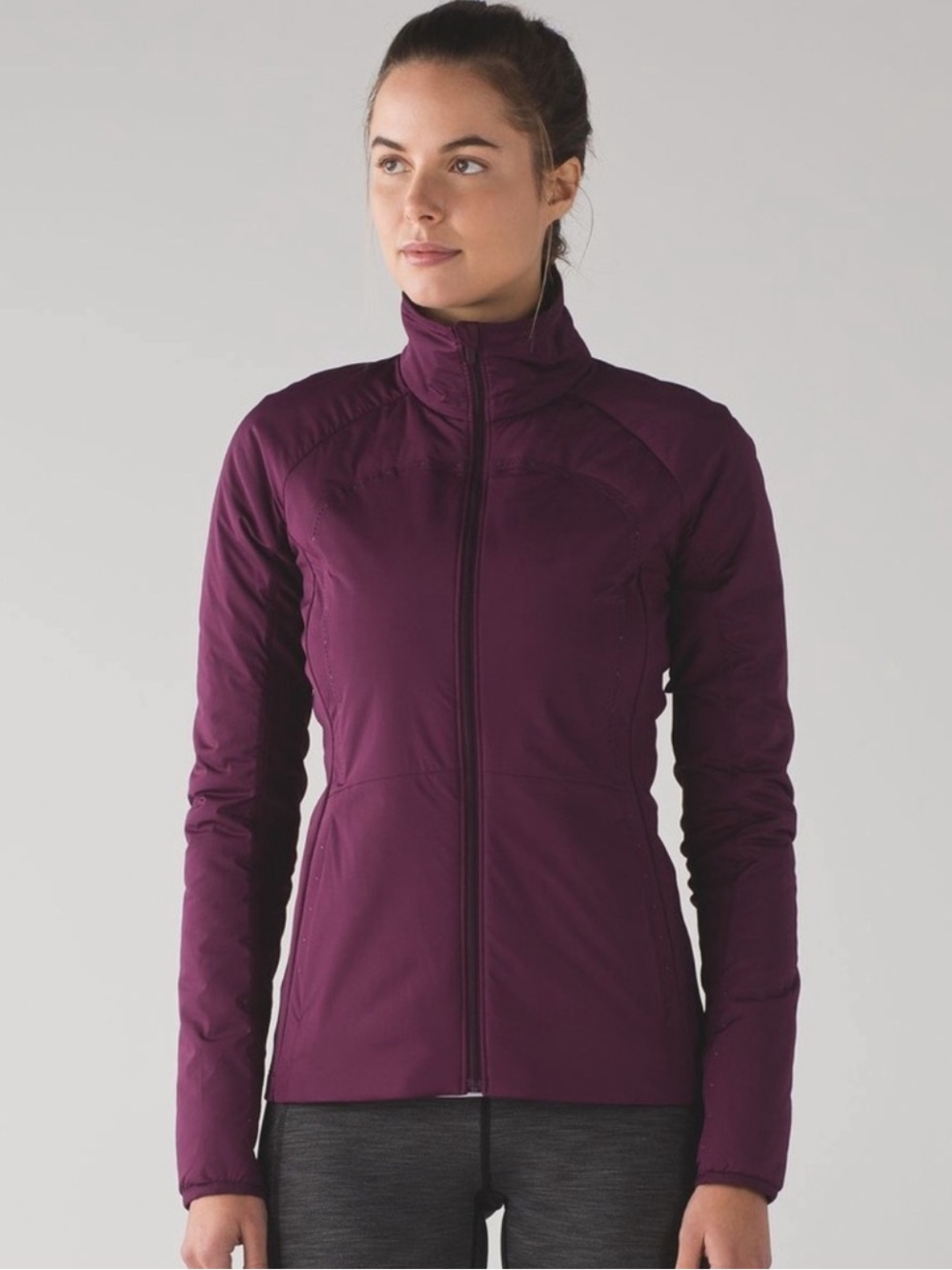 Lululemon Athletica Run for Cold PrimaLoft Athletic Jacket Size 4 Plum